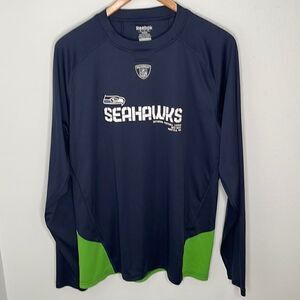 Seattle Seahawks Reebok Dri fit long sleeve shirt.  Size Medium. NFL.
